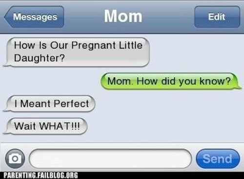 Pregnant Autocorrect