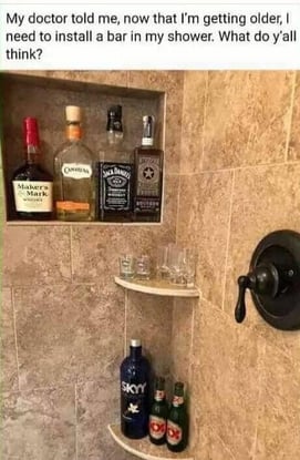 Shower bar